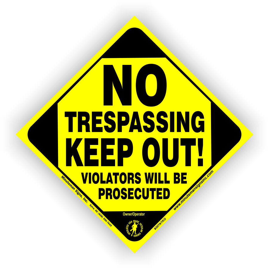 No Trespassing Keep Out Small Trespassing Sign – No Trespassing Signs